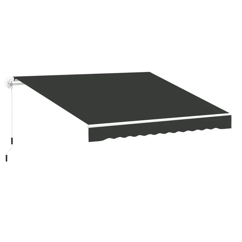 12' x 10' Retractable Awning Fabric Replacement - Gray