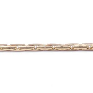 1.25mm Satin Hamilton Gold Plated Brass Beading Chain, by the Foot