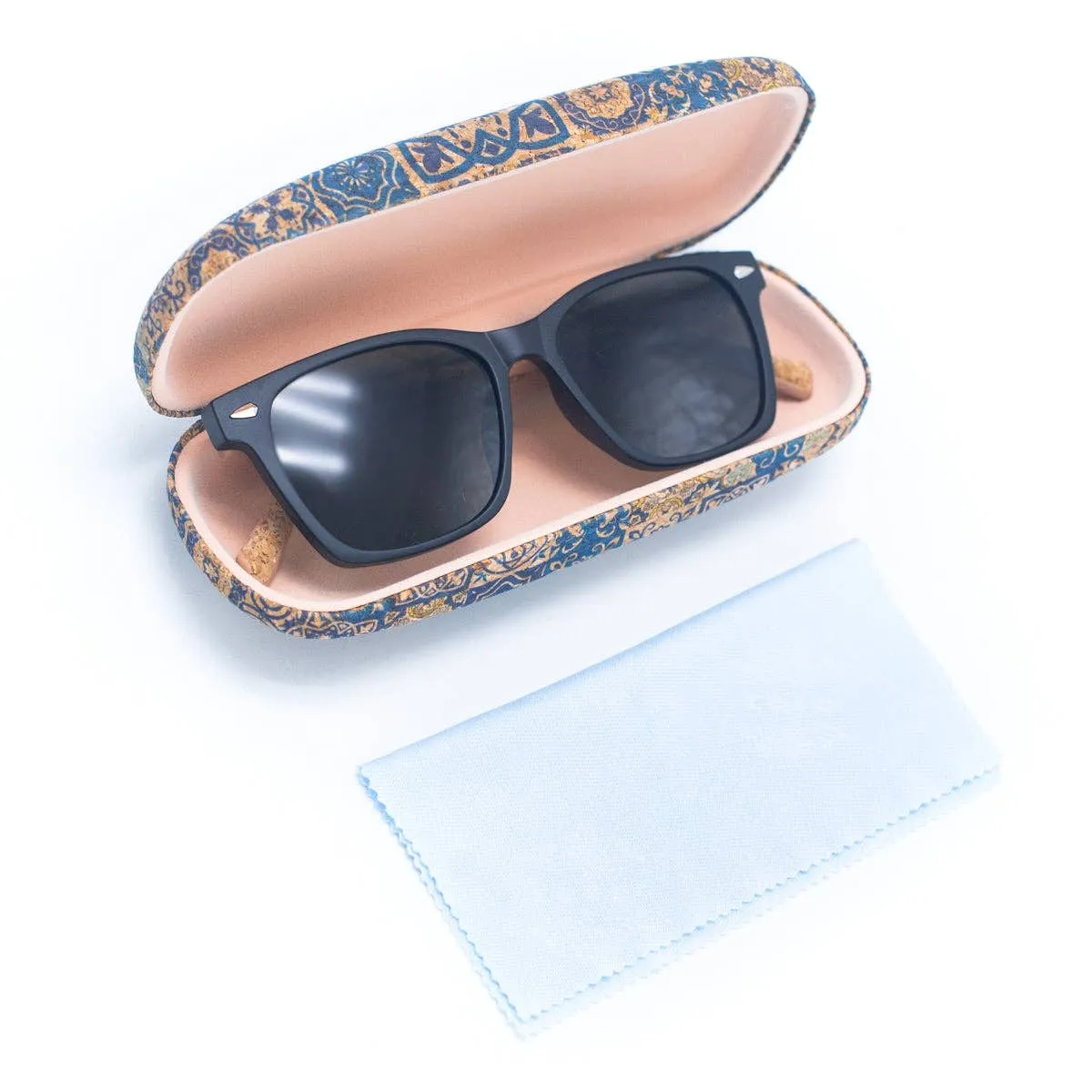 12units Cork hard case for sunglasses / reading glasses L-869