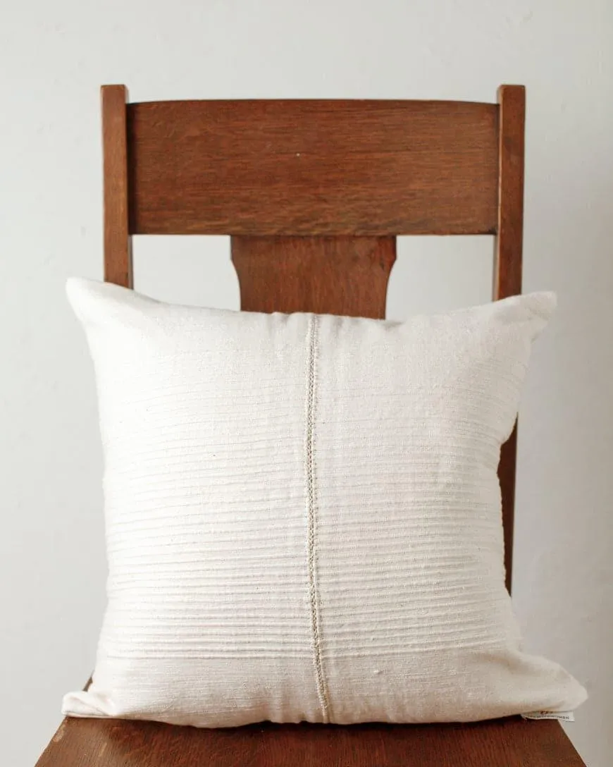 18" Riviera Hand-Stitch Throw Pillow