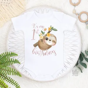 1st Birthday Sloth Onesie