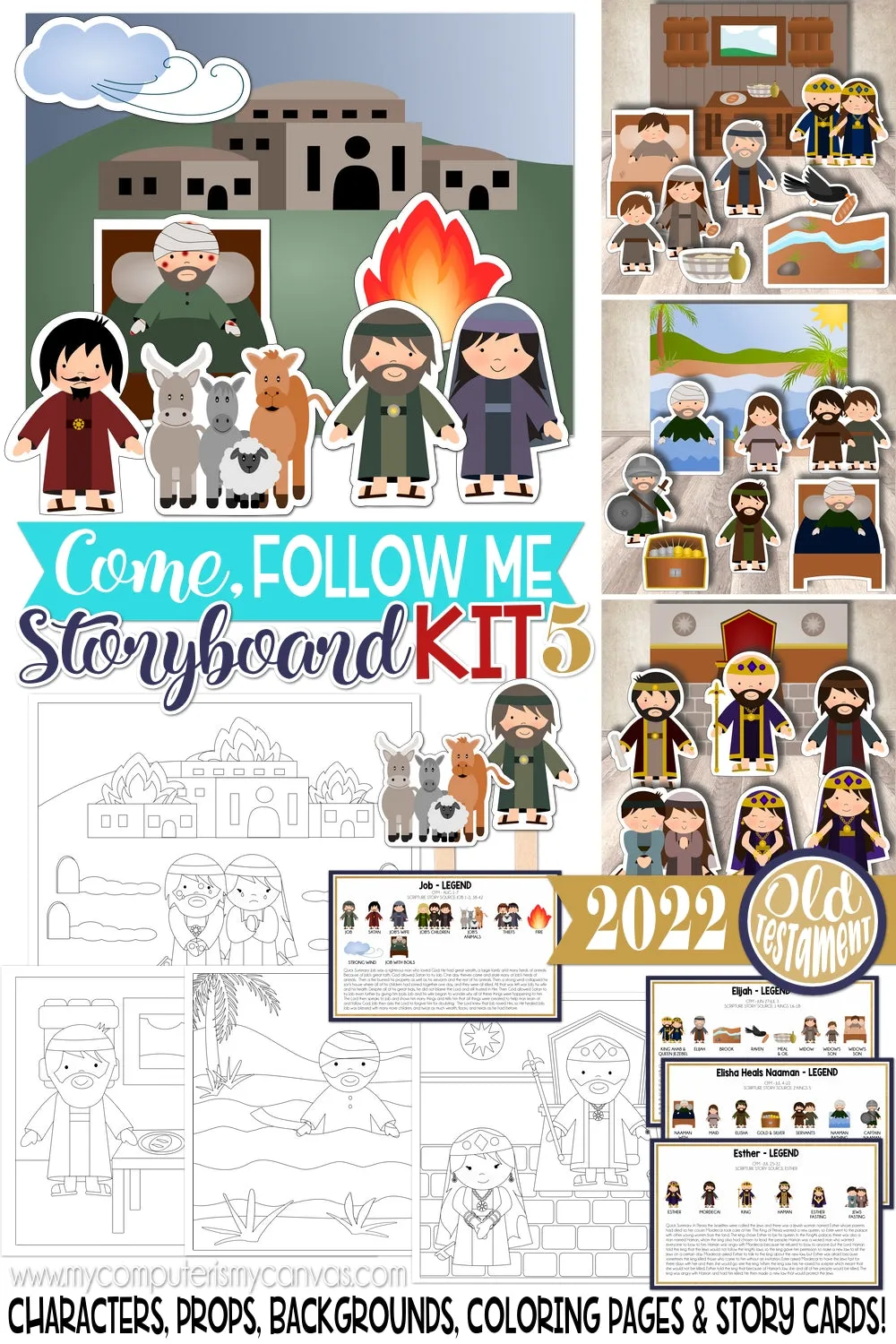 2022 CFM Story Board Kit 5 {Old Testament} PRINTABLE