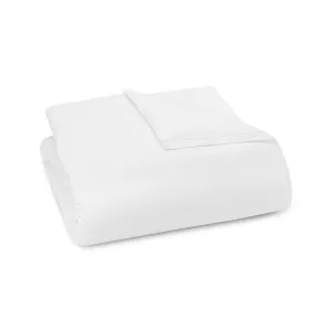 525TC White Percale Duvet Cover | Amalia Home Victoria