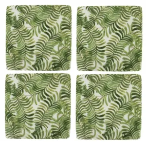 A Good Fern Coasters Set of 4 10x10cm