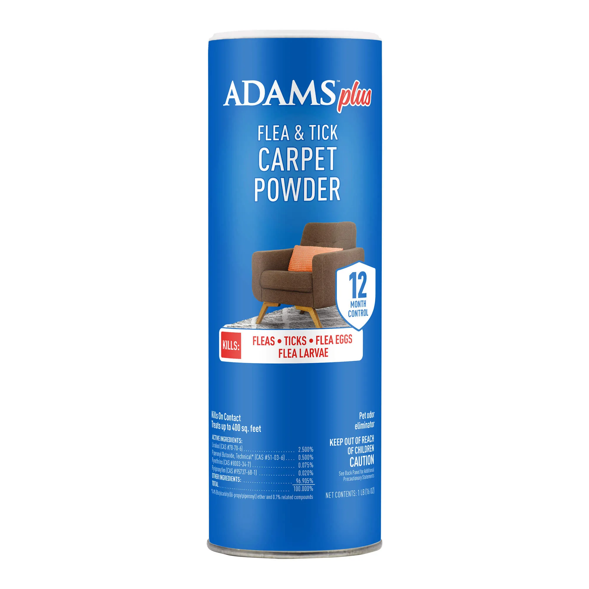 Adams Flea & Tick Carpet Powder, 16 oz