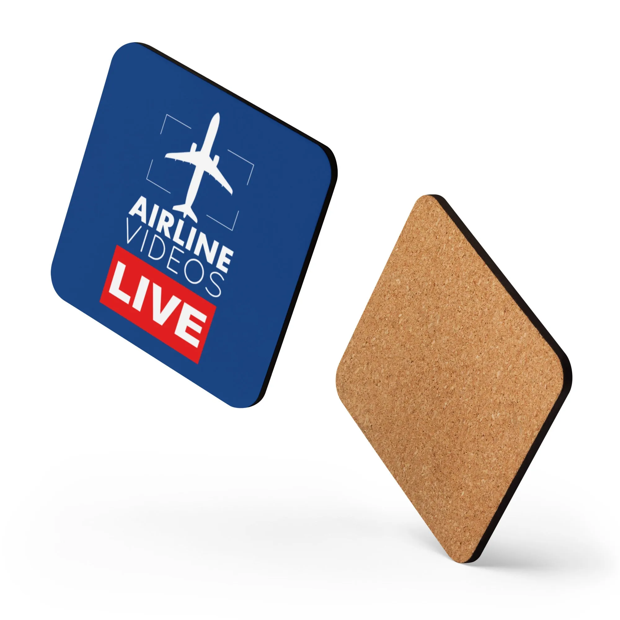 AVL (BLUE) Cork-back coaster