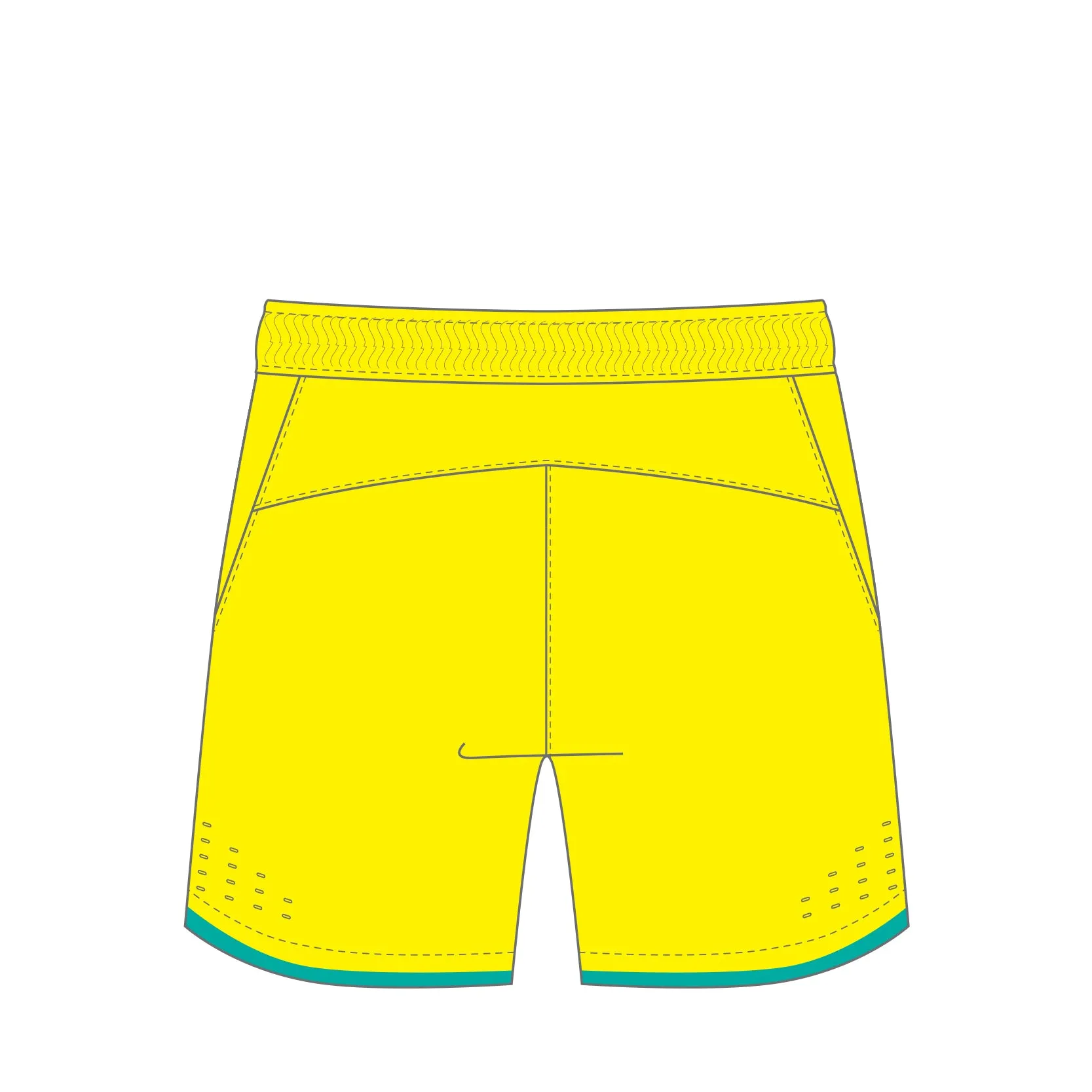 AYCG Unisex Competition Shorts - Yellow