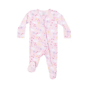 Baby Footie | 2 way zipper- Bunny Meadow | Angel Dear