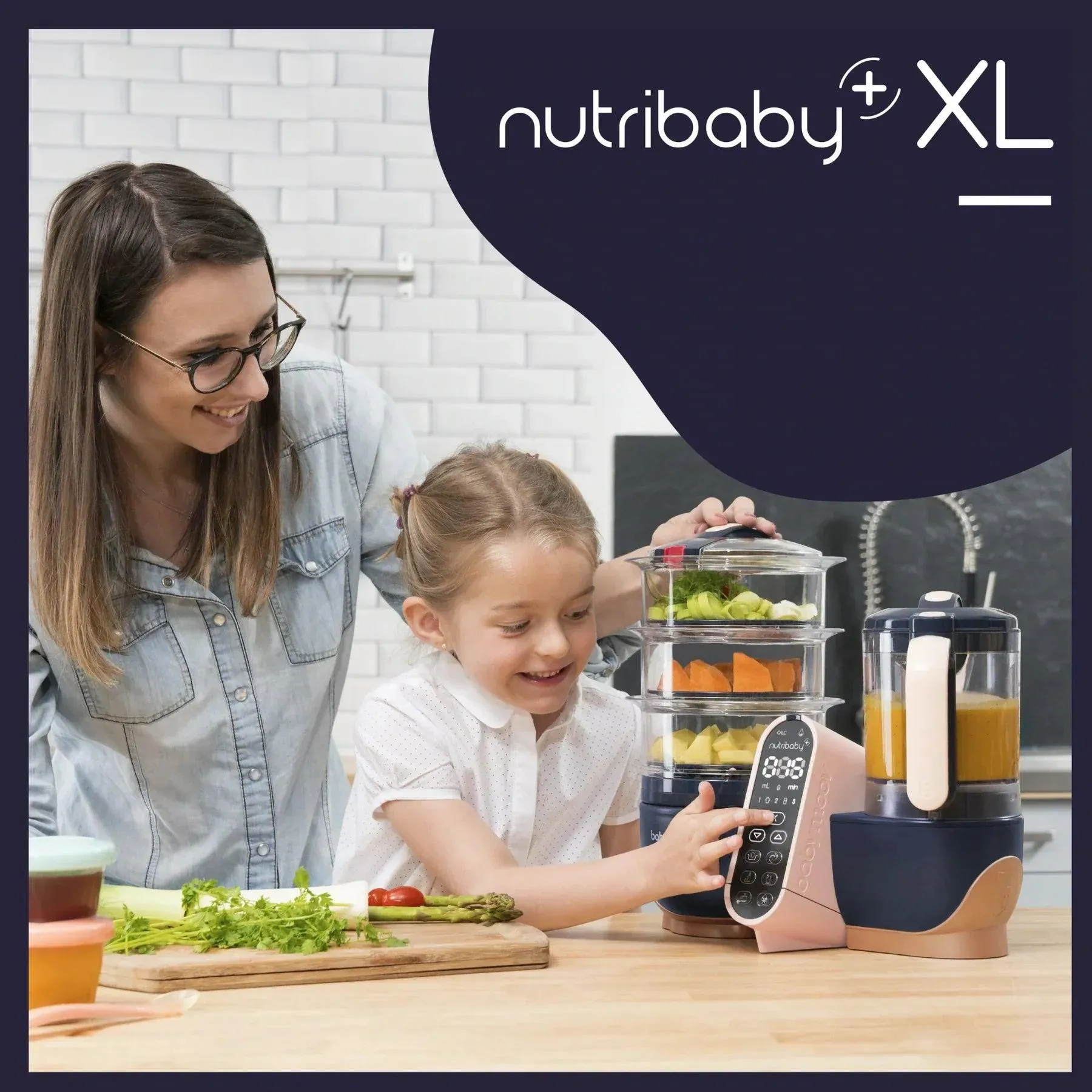 Babymoov Nutribaby  XL with FREE Babybowls Multiset