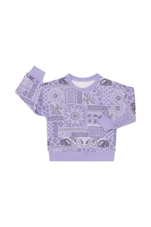 Bonds Kids Soft Threads Frill Pullover - Paisley Paradise Lilac