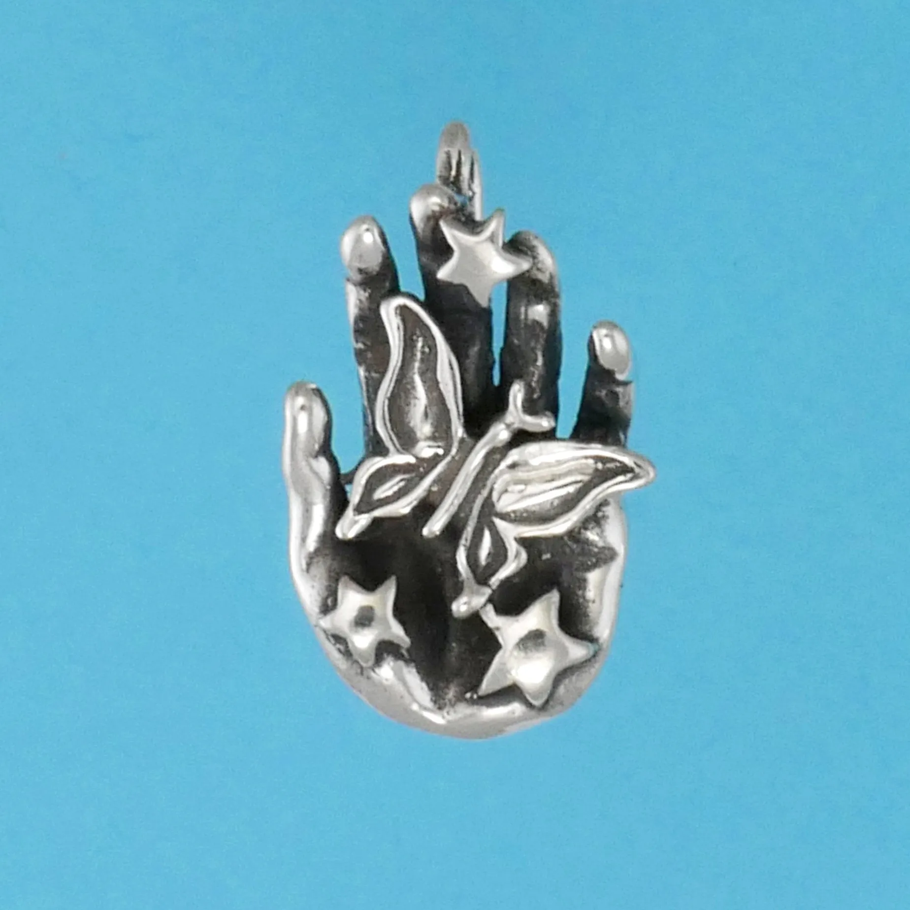 Butterfly In Hand Pendant