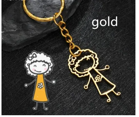 Capture Your Child's Hand Drawn Art & Doodles in a Keychain or Necklace