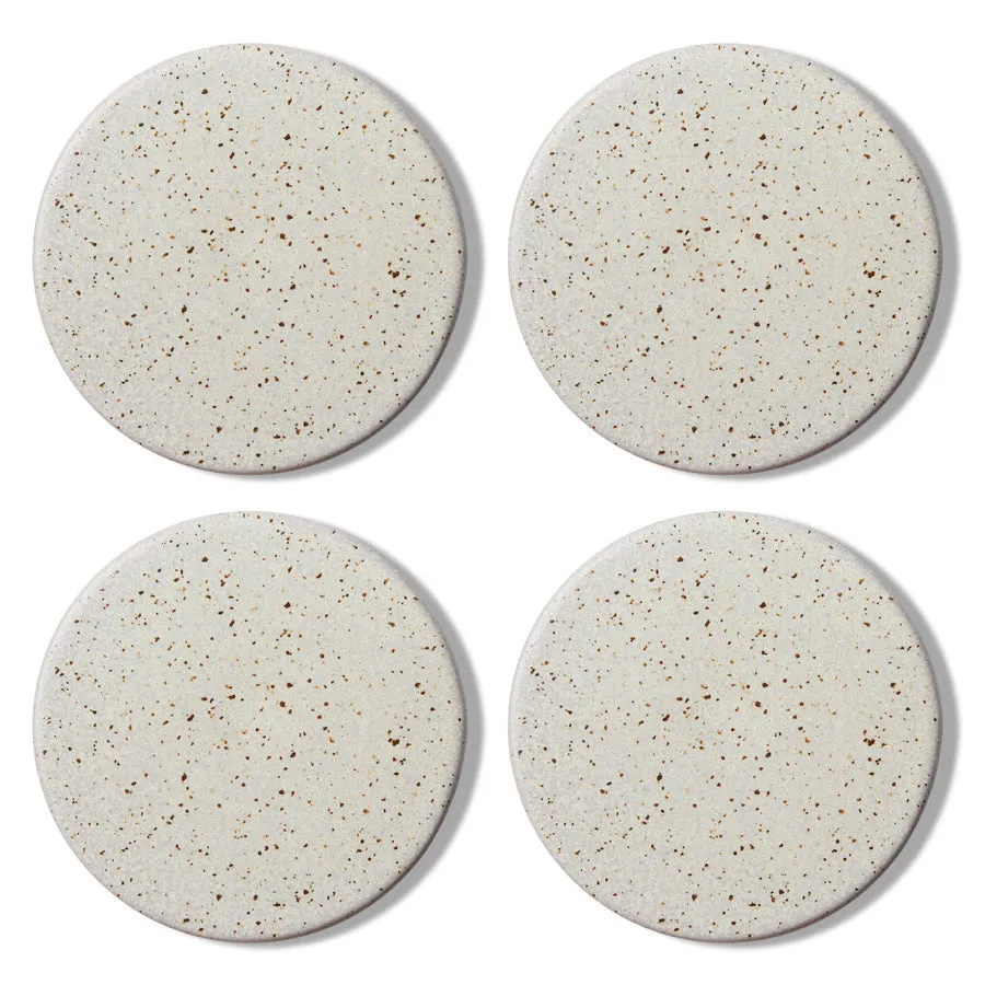 Ceramic Speckle Coaster Set of 4 10cm