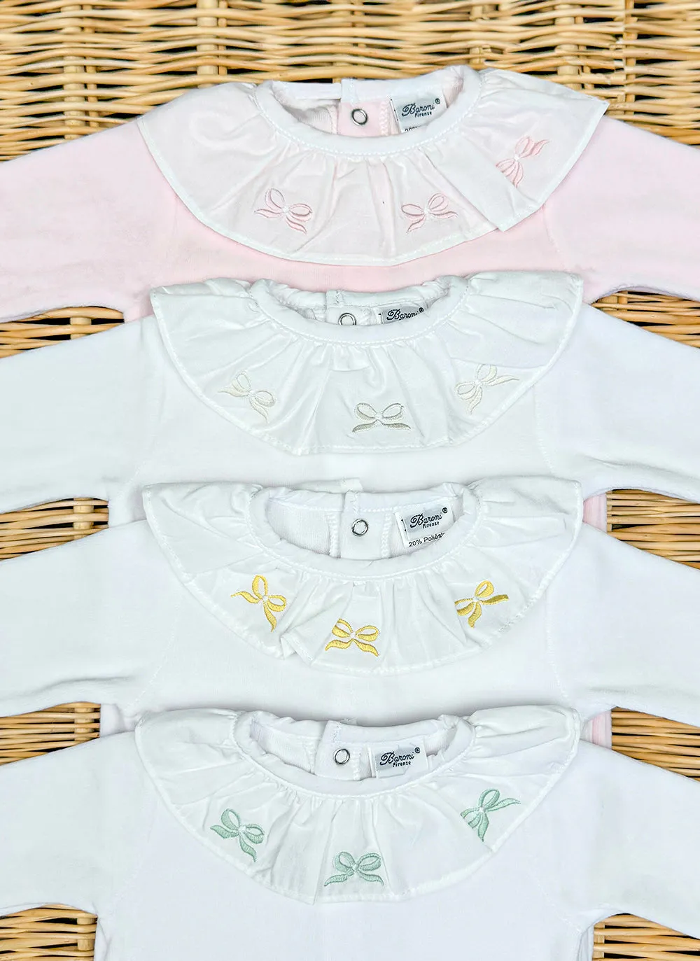 Chenille Sleepsuit Embroidered Collar