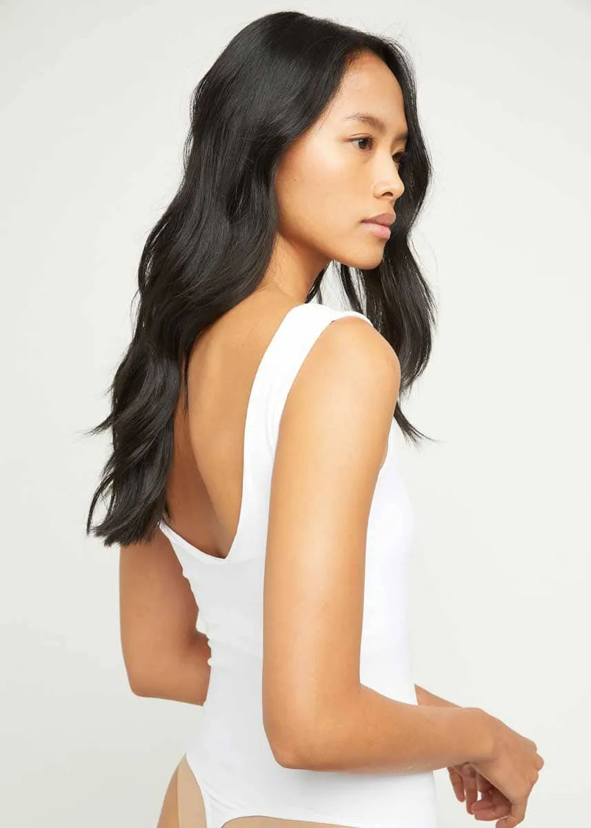 Clean Lines Bodysuit - White