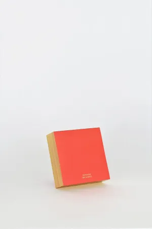 Colorpad, Red with gold edging - Small Square