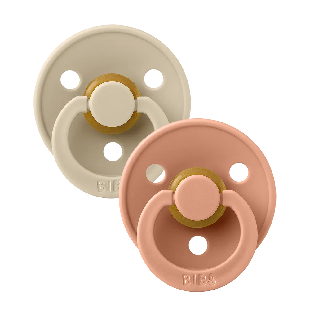 Colour Natural Latex Pacifier 2 pack | Vanilla / Peach