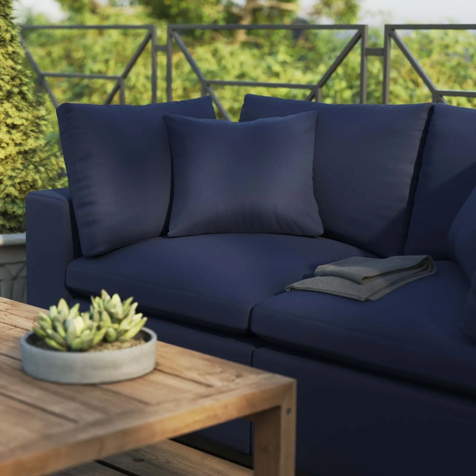 Commix Outdoor Patio Overstuffed Outdoor Patio Loveseat by Modway