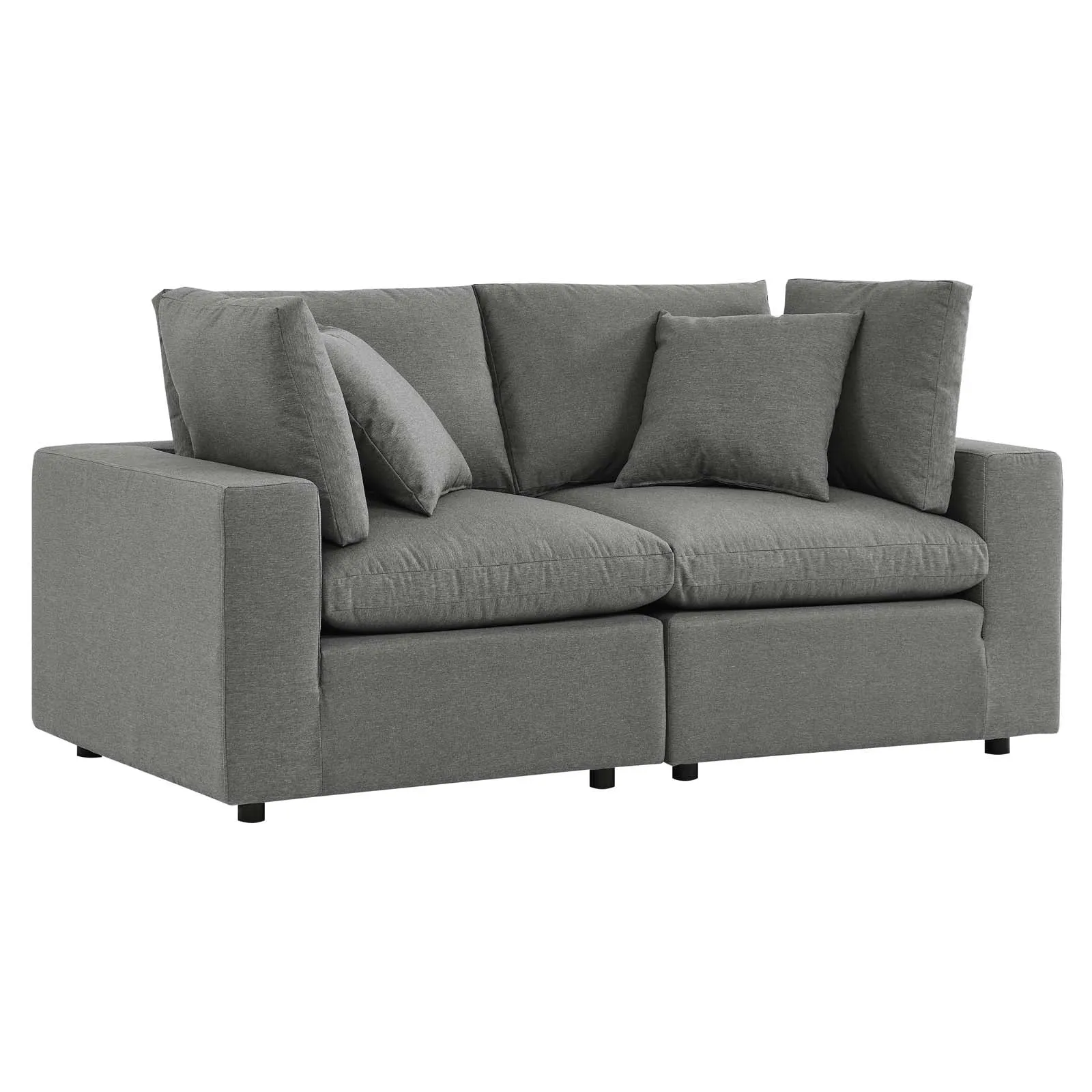 Commix Outdoor Patio Overstuffed Outdoor Patio Loveseat by Modway