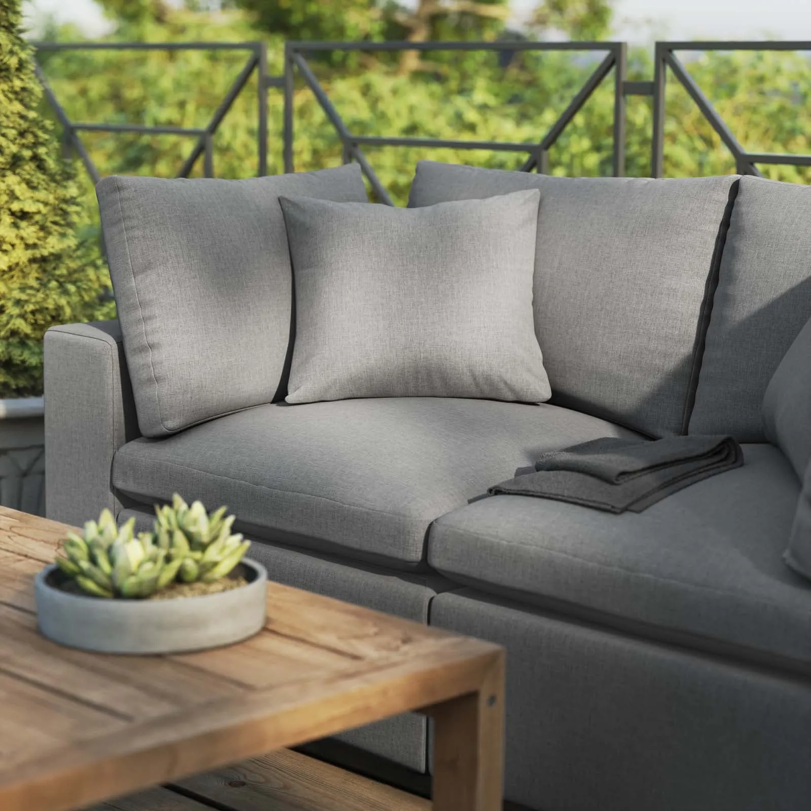 Commix Outdoor Patio Overstuffed Outdoor Patio Loveseat by Modway