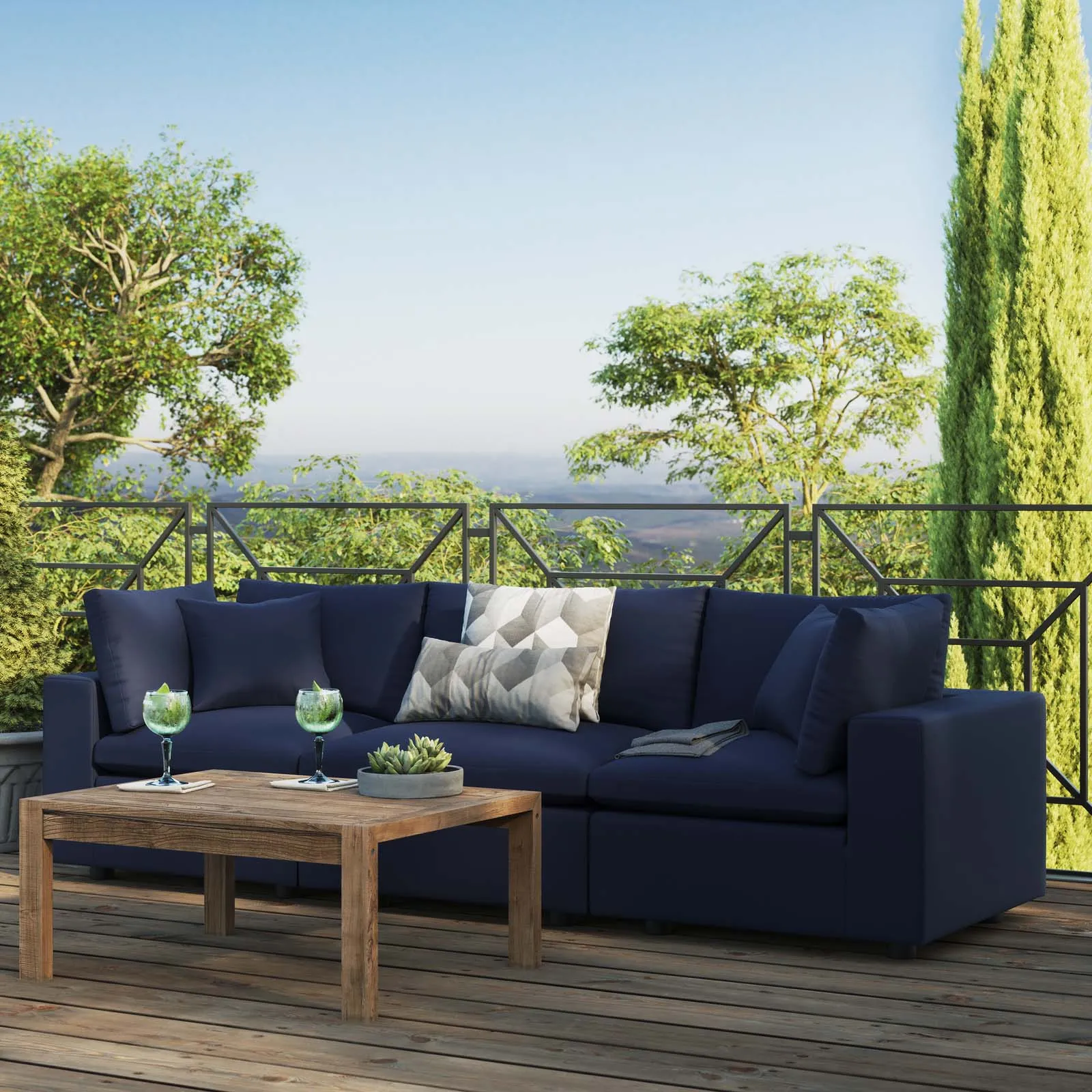 Commix Overstuffed Outdoor Patio Sofa by Modway