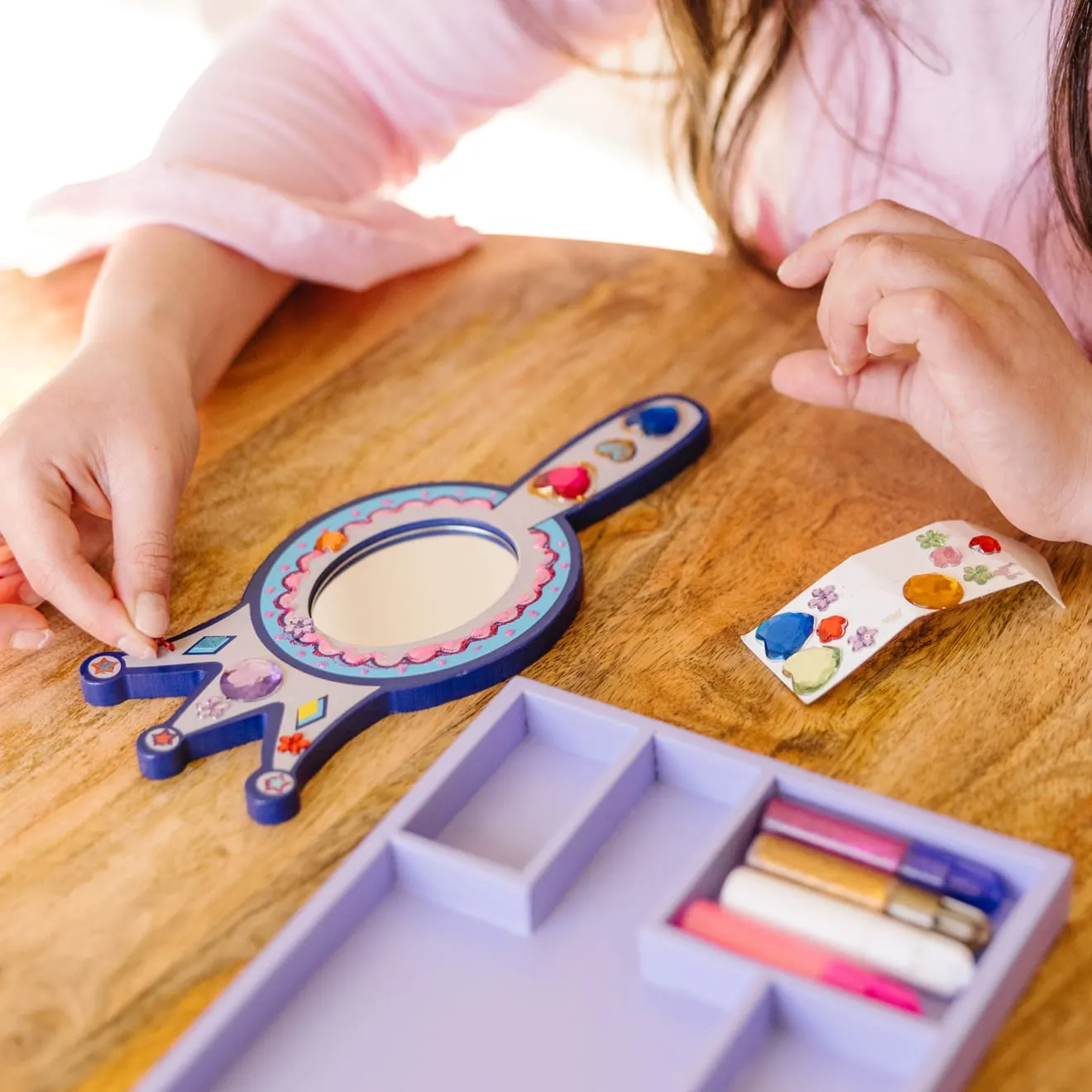 Decorate-Your-Own Wooden Princess Mirror