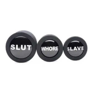 Dirty Words Anal Plug Set