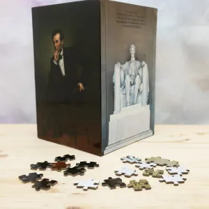 Double Sided 500 Piece Abraham Lincoln Puzzle