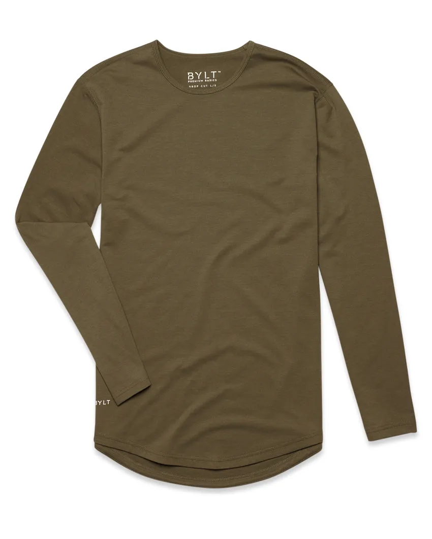 Drop-Cut Long Sleeve: BYLT Signature <!-- Size L -->