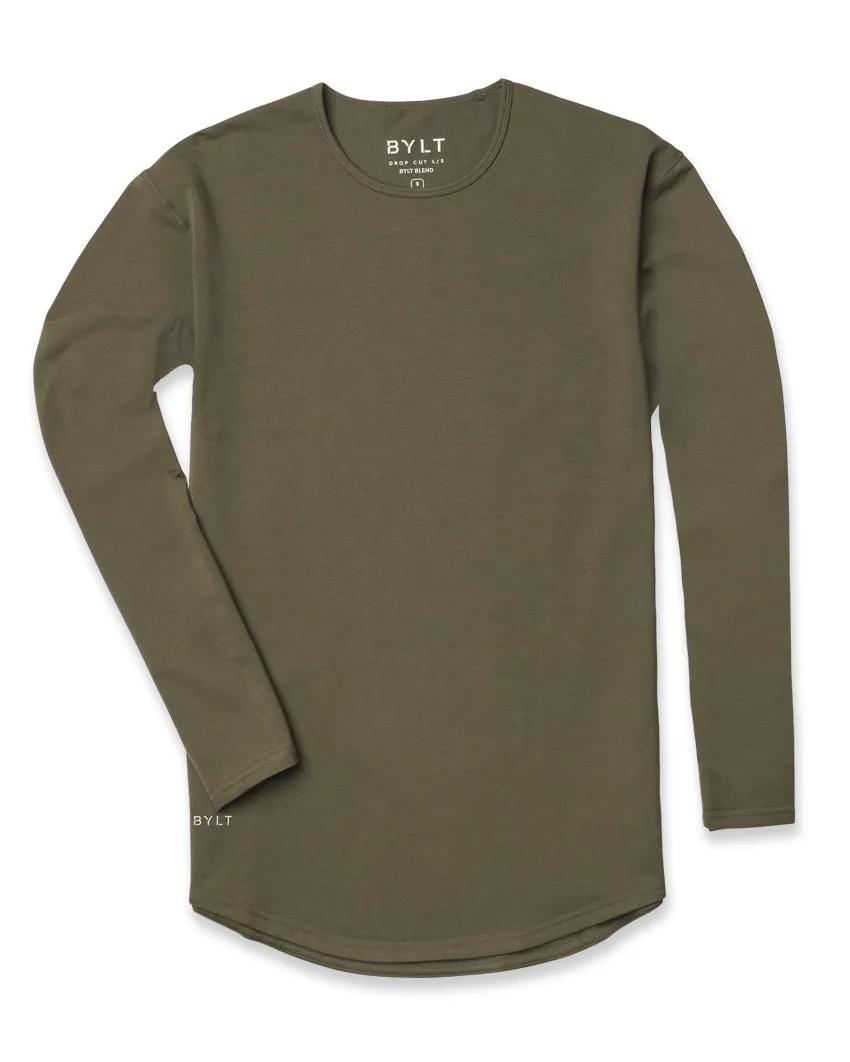 Drop-Cut Long Sleeve: BYLT Signature <!-- Size M -->