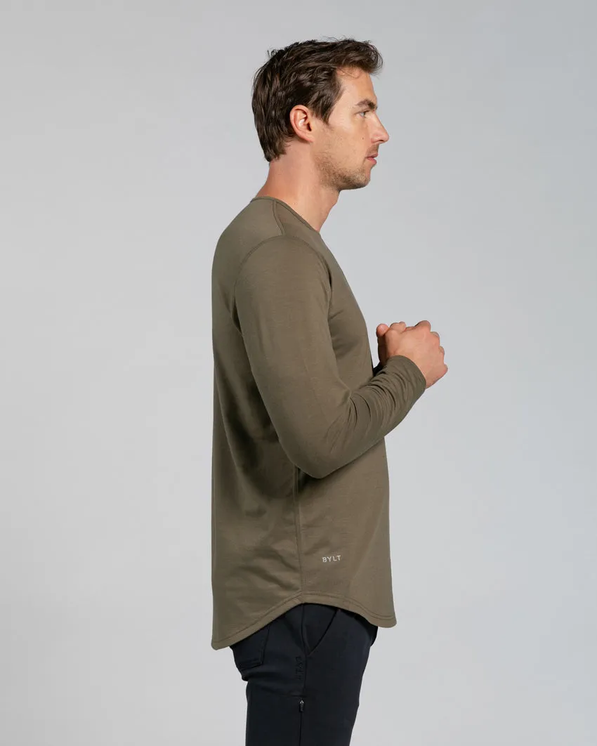 Drop-Cut Long Sleeve: BYLT Signature <!-- Size M -->