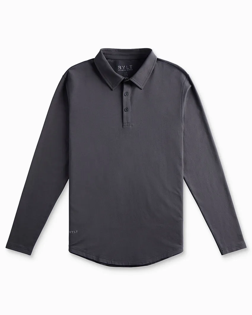 Drop-Cut Long Sleeve: LUX Polo