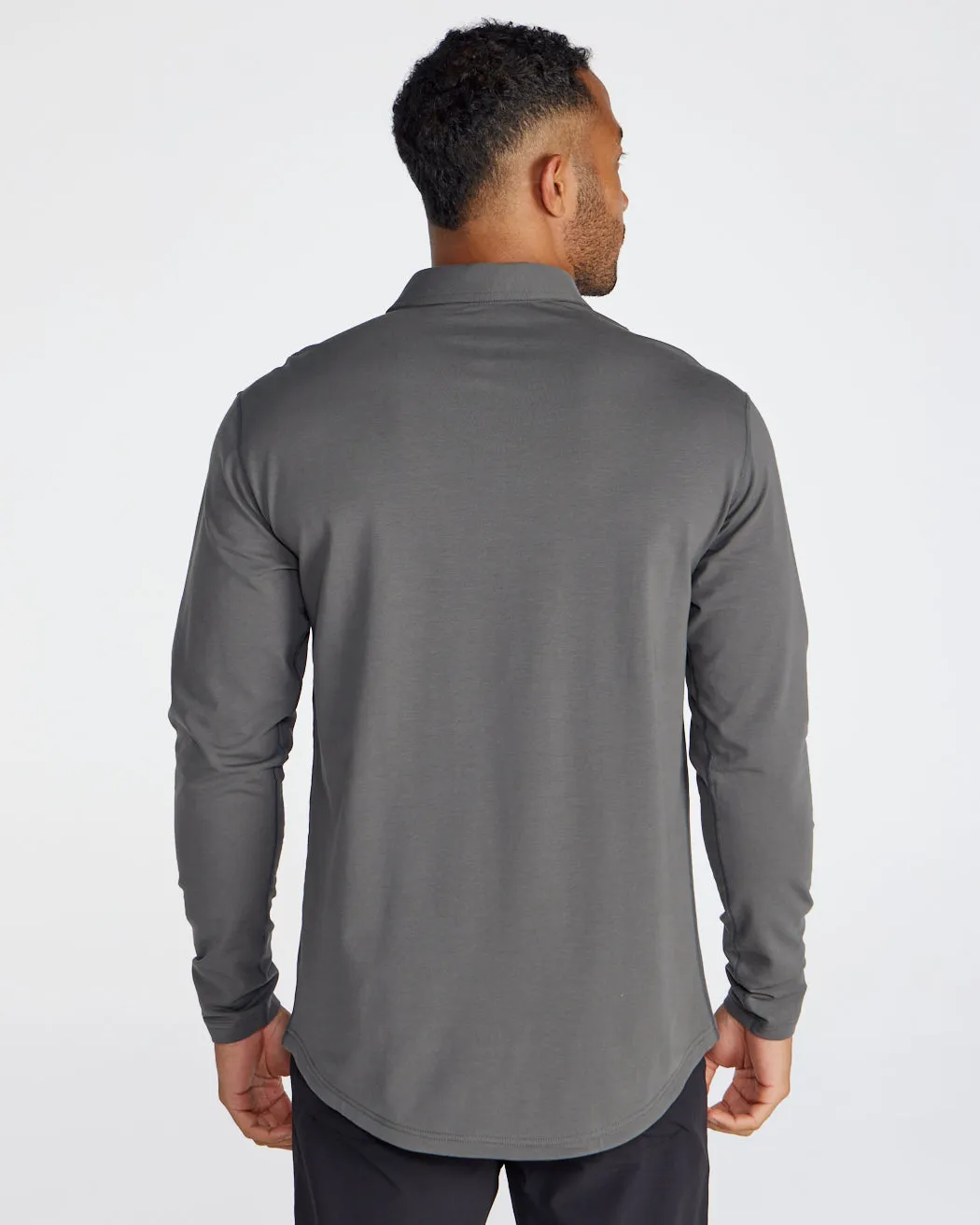 Drop-Cut Long Sleeve: LUX Polo