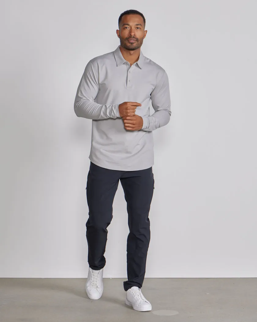 Drop-Cut Long Sleeve: LUX Polo