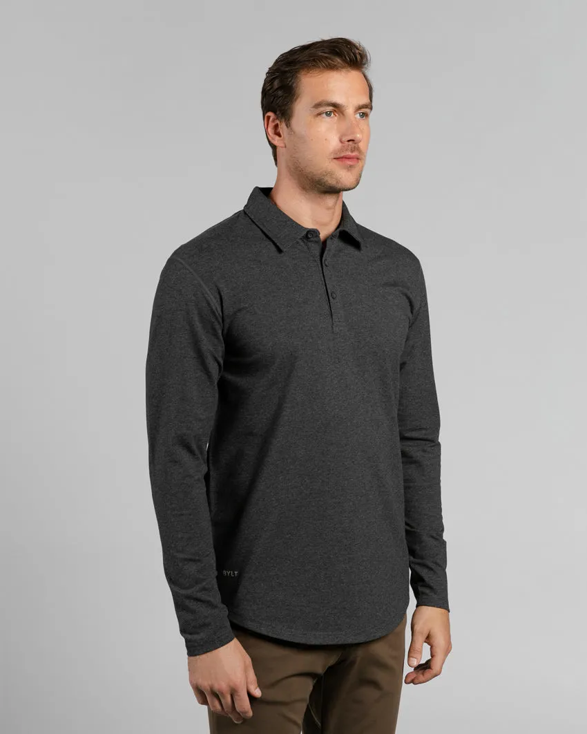 Drop-Cut Long Sleeve: LUX Polo