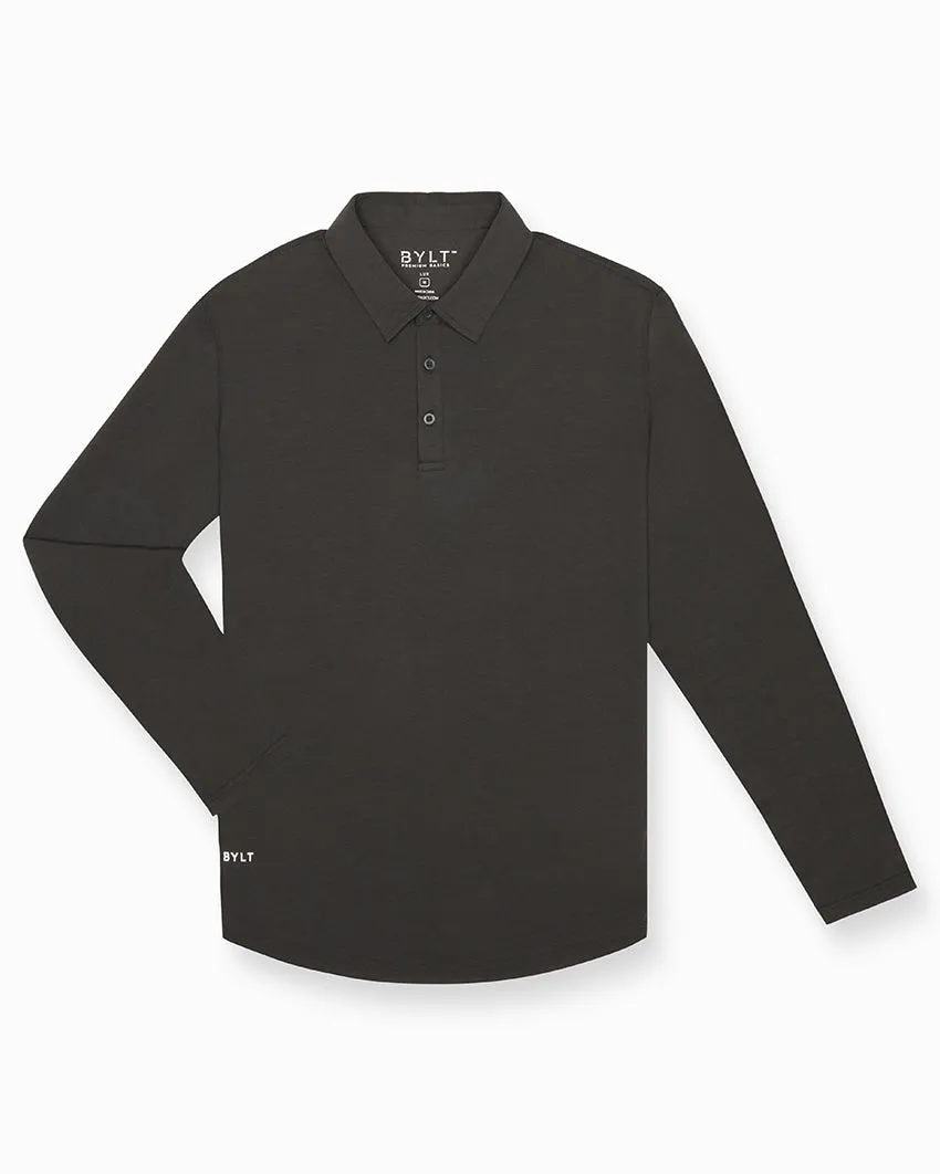 Drop-Cut Long Sleeve: LUX Polo