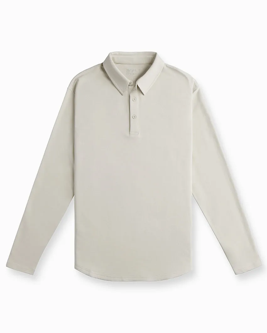 Drop-Cut Long Sleeve: LUX Polo