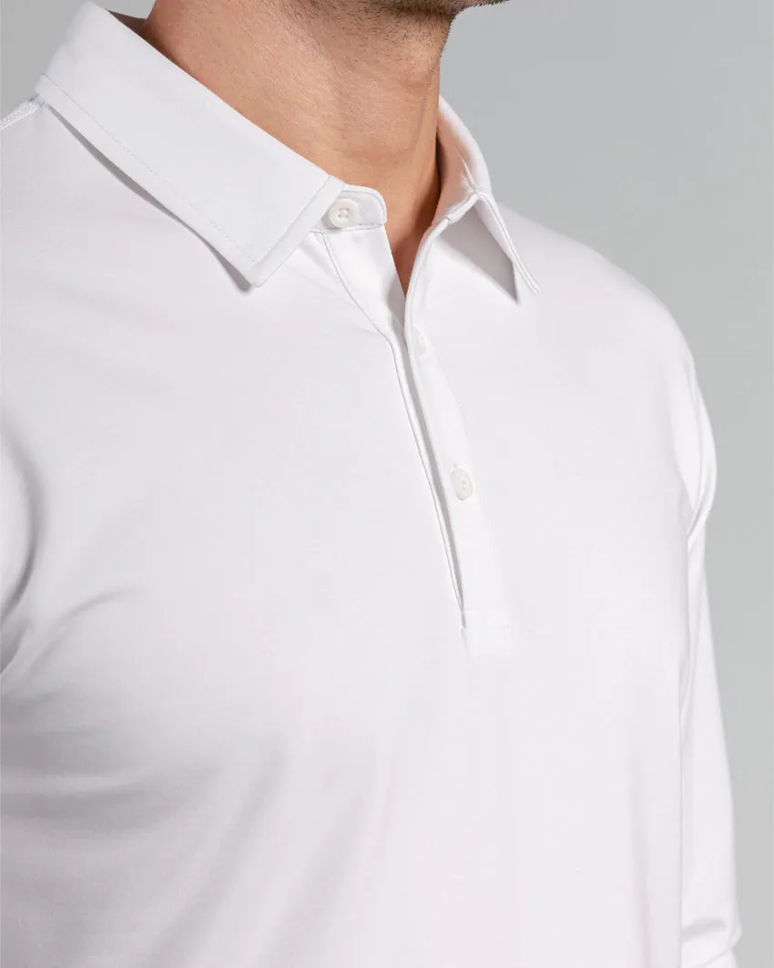 Drop-Cut Long Sleeve: LUX Polo