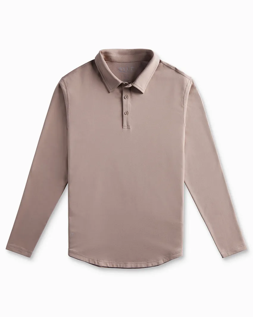 Drop-Cut Long Sleeve: LUX Polo