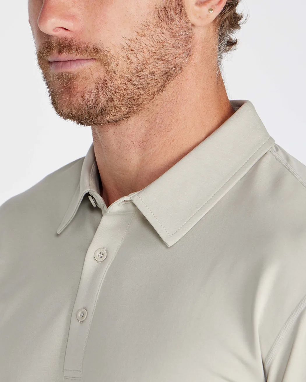 Drop-Cut Long Sleeve: LUX Polo