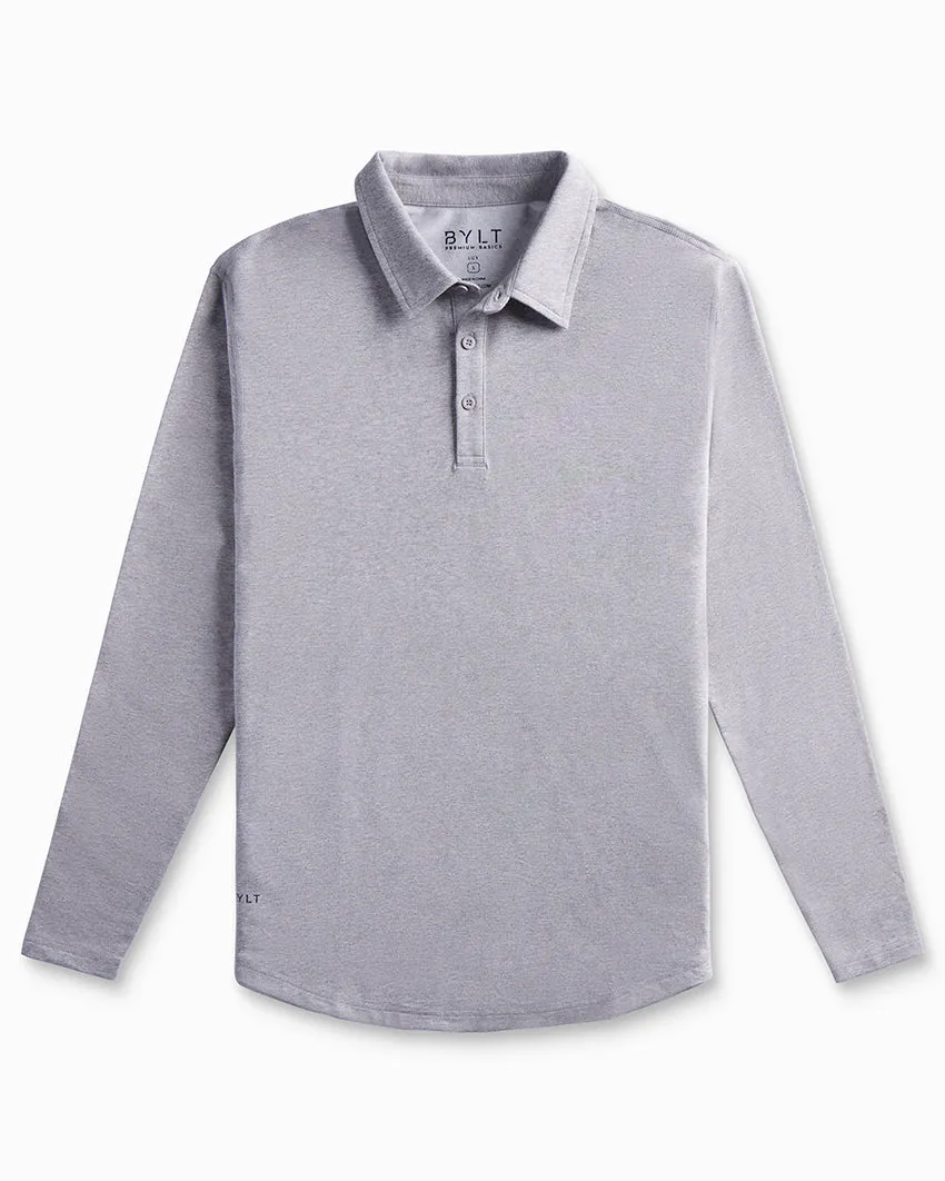 Drop-Cut Long Sleeve: LUX Polo