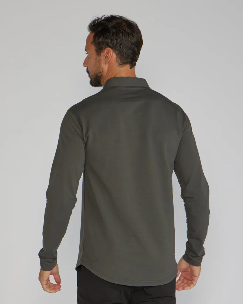 Drop-Cut Long Sleeve: LUX Polo