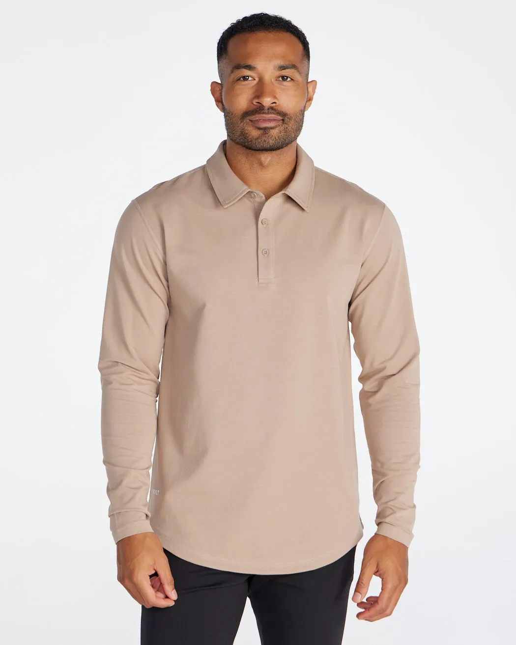 Drop-Cut Long Sleeve: LUX Polo