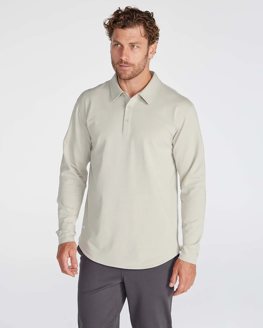 Drop-Cut Long Sleeve: LUX Polo