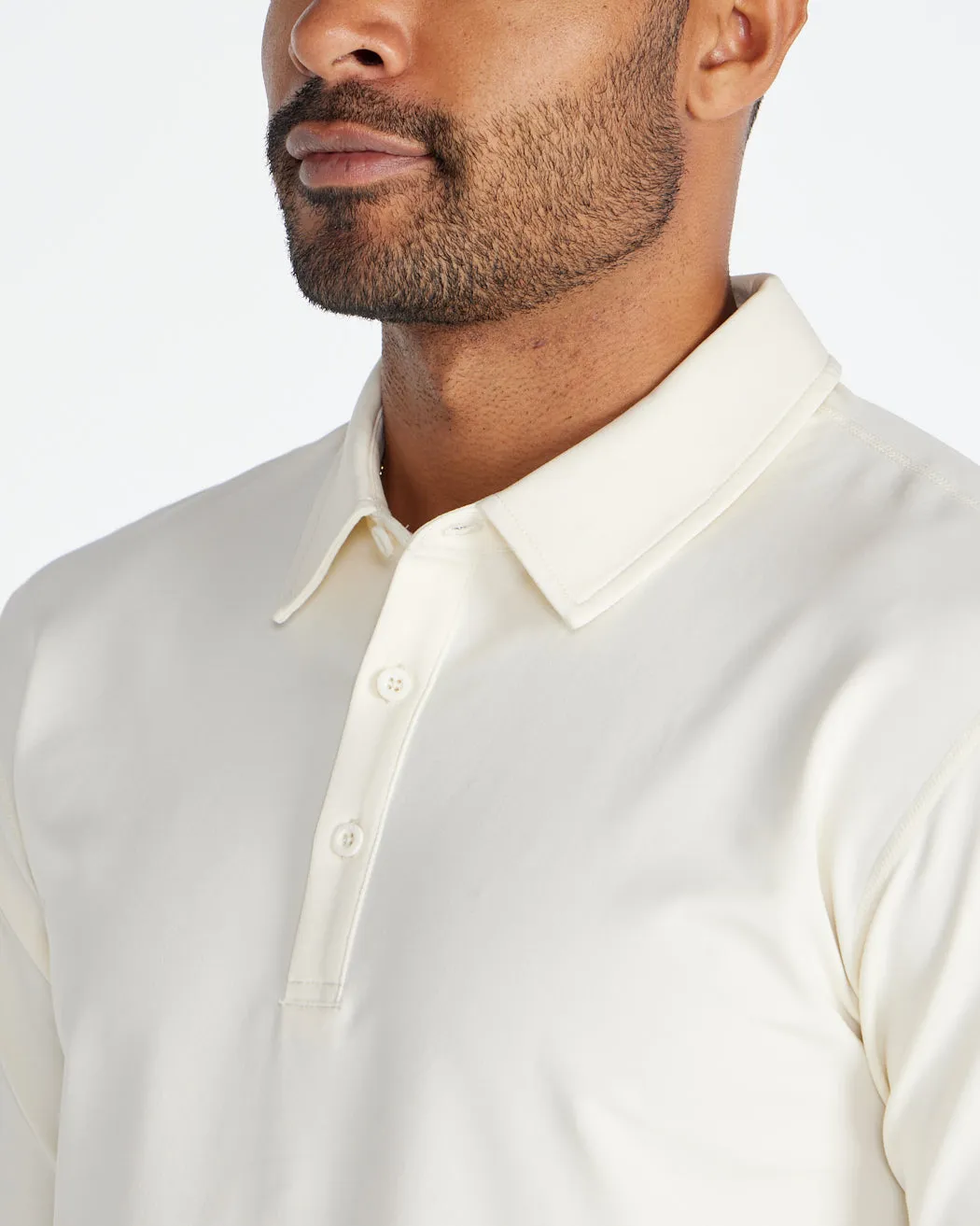 Drop-Cut Long Sleeve: LUX Polo