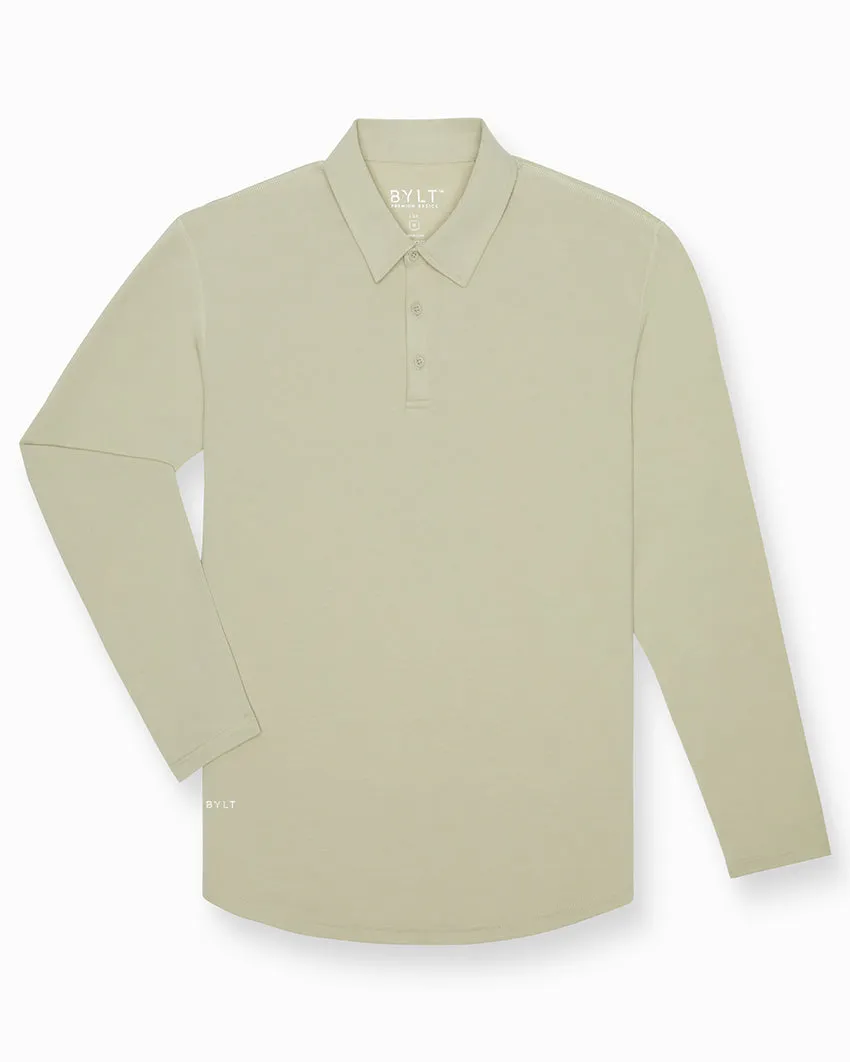 Drop-Cut Long Sleeve: LUX Polo