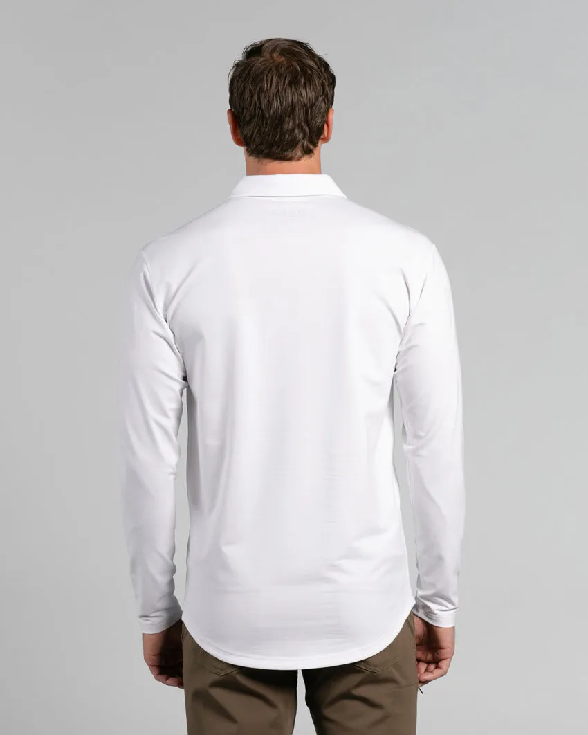 Drop-Cut Long Sleeve: LUX Polo