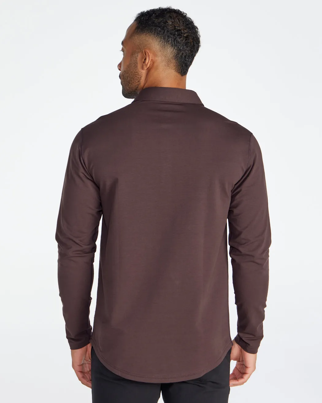 Drop-Cut Long Sleeve: LUX Polo