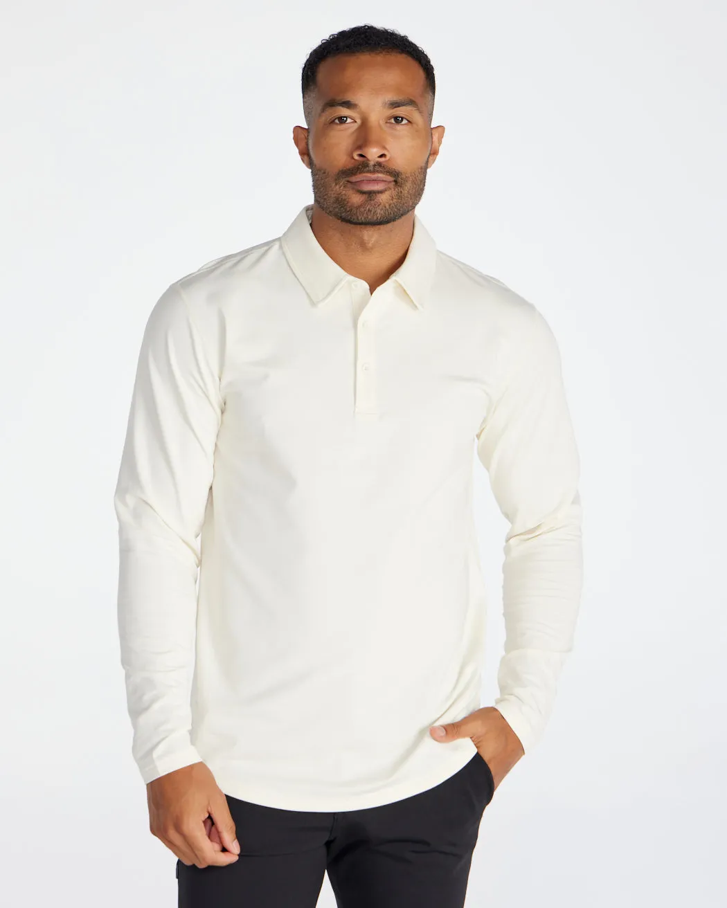 Drop-Cut Long Sleeve: LUX Polo