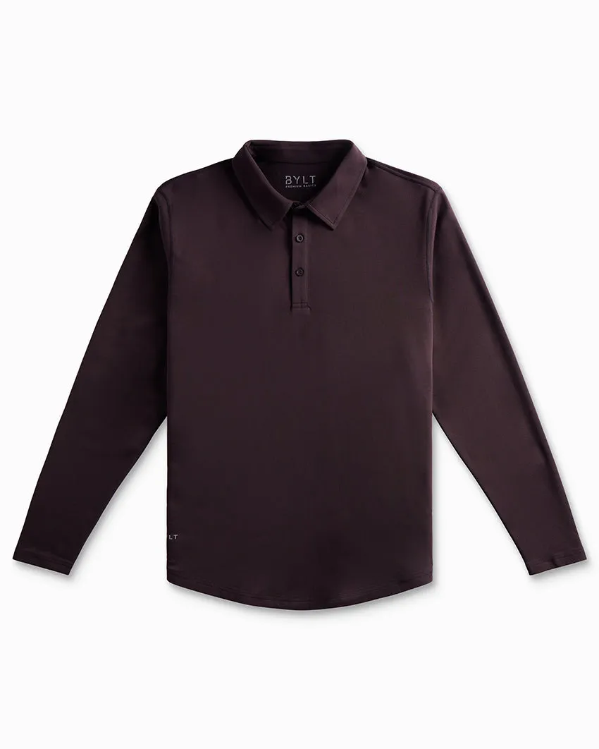 Drop-Cut Long Sleeve: LUX Polo